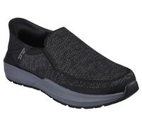 Skechers Zapatillas sin cordones para hombre Neville-Rovelo Negro Talla 9.5