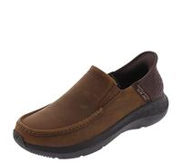 Skechers Men's Parson-Oswin Slip-in Moccasin, Brown, 16 Wide