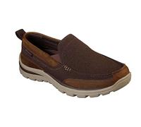 Skechers Men's Relaxed Fit-Superior-Milford Loafer, Light Brown, 15 Extra Wide US
