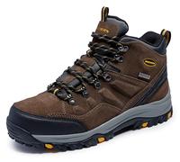 Skechers Men's RELMENT-PELMO Hiking Boot, khk, 8.5 Wide US