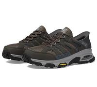 Skechers Men's Skech-Air Envoy Emissary Slip-in Sneaker, Gray/Brown, 10.5