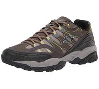Skechers Men's Sparta 2.0 Leather and Mesh Lace-up Sneaker Oxford, Olive/Black