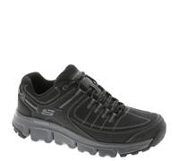 Skechers - Mens Trainer-Summits AT Upper Draft, Zapatillas, Black Synthetic/Mesh/Charcoal Trim,