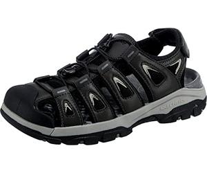 Skechers Men's Tresmen Sandals, Dark Gray, 43 EU