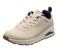 Skechers Uno Alder, Zapatillas Hombre, White Duraleather/Blue Mesh, 42 EU