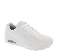 Skechers Men's Wide Fit Uno Stand on Air Sneaker, White, 8 UK Wide
