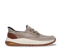 SKECHERS Meroe Alden Taupe RF Slip-Ons Zapato De Hombre Tallas 7-14/NUEVO