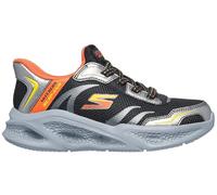 Skechers Meteor-Lights Brisk-Beams, Zapatillas, Negro Plateado, 34 EU