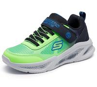 Skechers Meteor-Lights-krendo para niños, Negro/Azul/Verde Lima, 2.5 Little Kid