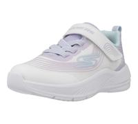 SKECHERS - MICROSPEC ADVANCE para: JUNIOR color: White Mesh/Lavender Trim/Mint Trim talla: 26