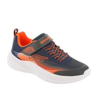 Skechers Microspec Advance, Zapatillas, Navy/Orange, 23 EU