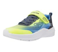 Skechers Microspec Advance, Zapatillas Niños, Azul, Amarillo, 11.5 Little Kid