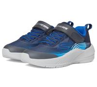 Skechers Microspec Advance Zapatillas para Niños, Navy & Blue Textile/Navy Synthetic/Charco, 28.5 EU