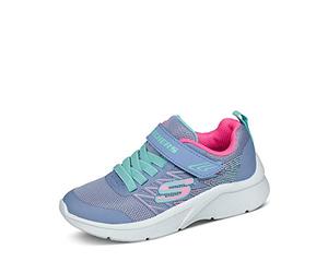 Skechers Microspec-Bold Delight, Tenis para niña, Malla Lavanda Rosa, 10.5 UK Child