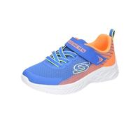 Skechers Microspec II Zovrix - Zapatillas Deportivas Unisex para niños, Royal Textile sintético Ribete Naranja, 35 EU