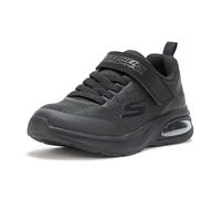 Skechers MICROSPEC MAX Advance Squad-Pacer - Zapatillas Deportivas para niño, Tela Negra/sintética/Ribete Negro, Talla 2 UK Niño