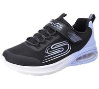 Skechers Microspec MAX Advance Fly 3.0, Zapatillas, Black Mesh/Lavender Trim, 33.5 EU