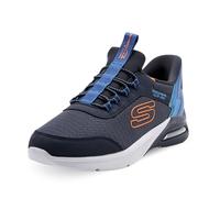 Skechers - Microspec MAX Brisk-Stripe, Zapatillas Niño, Navy,
