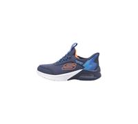Skechers - Microspec MAX Brisk-Stripe, Zapatillas Niño, Navy,