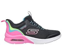Skechers Microspec MAX Color Trifecta - Tenis para niña, Negro sintético Multi Trim, 9.5 UK Child