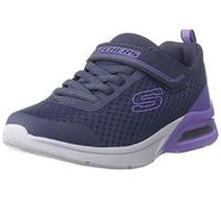 Skechers Microspec Max - Epic Brights, Zapatillas Niñas, Charcoal Mesh Lavender Trim, 27 EU