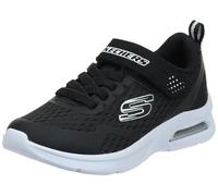 Skechers MICROSPEC MAX TORVIX, Zapatillas para Niños, Black Textile/ Black & White Trim, 28 EU