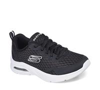 Skechers MICROSPEC MAX, Zapatillas para Niños, Black Textile/ Black & White Trim, 39.5 EU