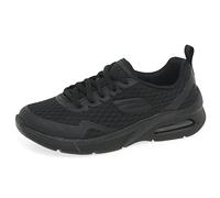 Skechers MICROSPEC MAX, Zapatillas para Niños, Black Textile & Trim, 36 EU