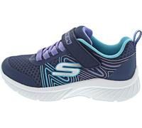 Skechers Microspec Plus Swirl Sweet, Zapatos deportivos Niñas, Marino Synthetic/Multi Trim, 33.5 EU