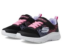 Skechers Microspec Plus Swirl Sweet, Zapatos deportivos Niñas, Negro Synthetic/Multi Trim, 35.5 EU