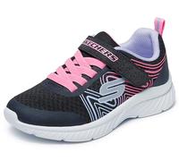 Skechers Microspec Plus Swirl Sweet, Zapatos deportivos Niñas, Negro Synthetic/Multi Trim, 35 EU