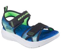 Skechers Microspec-Splash, Sandalias Planas Bebé-Niños, Black, 21 EU