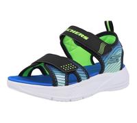 Skechers Microspec-Splash, Sandalias Planas Bebés Varones, Black, 31