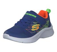 Skechers MICROSPEC TEXLOR, Zapatillas para Hombre, Blue Textile/ Orange & Lime Trim, 32 EU