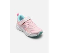 Skechers Tenis MICROSPEC TREAD Unisex para niños Rosa claro multicolor Talla 28