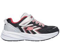 Skechers MICROSPEC TREAD - Zapatos unisex para niños, Negro y plateado, 21 EU