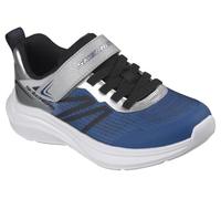 Skechers MICROSPEC Velocity - Zapatillas Deportivas, Color Azul Marino y Plateado, Talla 40