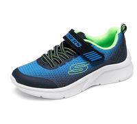 Skechers MICROSPEC ZORVA - Zapatillas Deportivas para niños, Color Negro/Azul/Lima, Talla 42 (niños pequeños), Blk Blue Lime, 30 EU