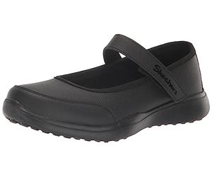 Skechers Microstrides Recess Rules - Tenis para niña, Black, 12 UK Child