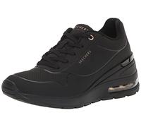 Skechers Million Elevated Air, Zapatillas Mujer, Negro, 36.5 EU