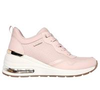 Skechers, Million Hotter Air Mujer, Ribete de Piel Duraleather Rubor, 39.5 EU