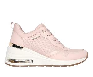 Skechers Million Hotter Air para Mujer, Ribete de Piel Duraleather Rubor, 41 EU