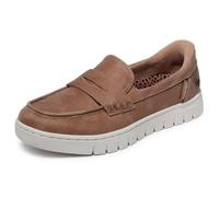 Skechers Hands Free Slip-ins-Arch Comfort-Sunfest, Mocasín Mujer, Beige Bronceado, 39 EU