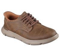 Skechers Mocasín plano Garza Romano para hombre, pardo, 37 EU