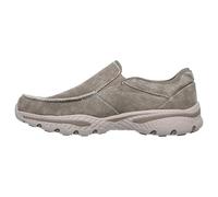 Skechers - Mocasines Creston-Moseco de diseño holgado para hombre, gris topo, 10.5 X-Wide