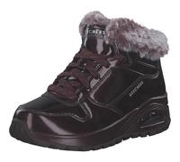 Skechers Mocasines Garner Newick 210803 para Hombre, Piel sintética Duraleather de Charol Burdeos, 39.5 EU