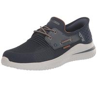 Skechers Mocasines para hombre: Delson 3.0-Roth, Tejido sintético azul marino, 11 UK Wide