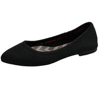 Skechers Women's Reggae Fest-Willows Loafer Flat, Black Mesh Fabric, 4.5 UK Wide
