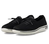 Skechers Mocasines sin cordones para mujer, Negro/Blanco, 37.5 EU