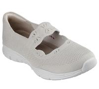 Skechers Modern Comfort Women's Seager-Cute N' Coy Mary Jane - Zapatos Planos, Natural, 42 EU